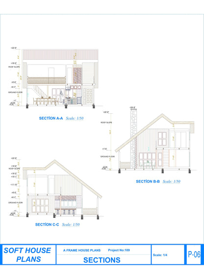 Modern Cottage House Plans, Two Story 3 Bedroom House Plans
