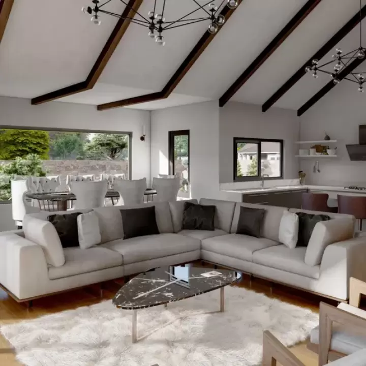 37' x 49' Plantas de casas escandinavas com 3 quartos