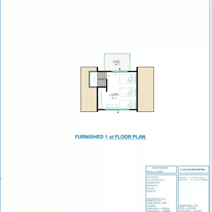 Planos DIY em estrutura A de 23' x 26', 1 quarto, 2 andares com loft