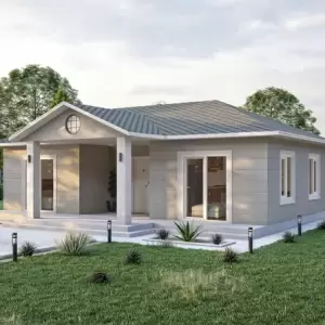 37' x 21' 小型房屋平面图 2 卧室
