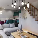 3ベッドルームの2階建てAフレームハウスプラン